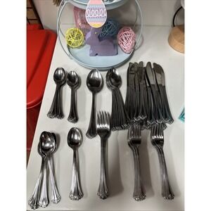 Flatware Reed & Barton Select Elegante Stainless Flatware‎ Set 72 Pieces